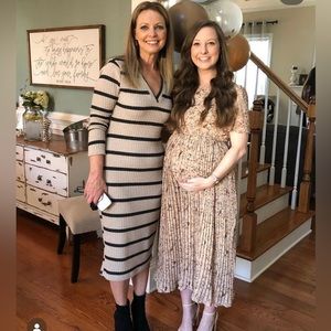 Pinkblush Maternity Pleated Dress